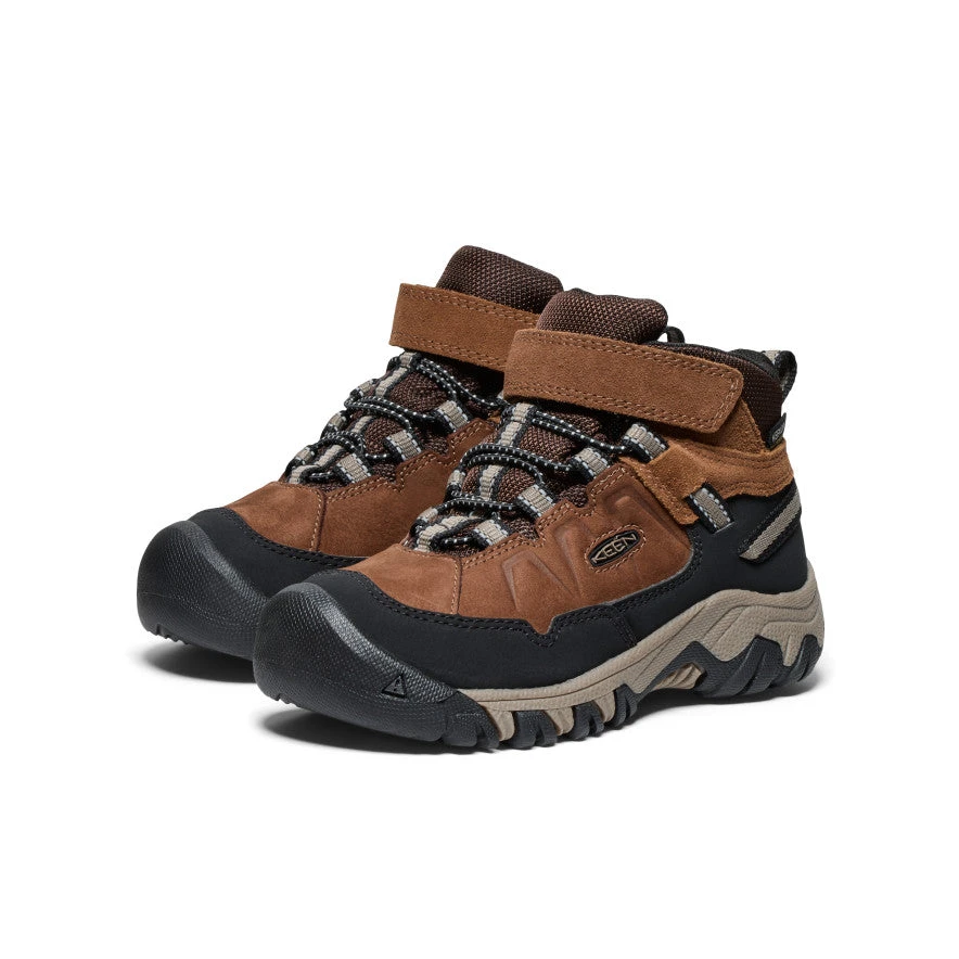 Keen Little Kids' Targhee IV Waterproof Hiking Boot | Bison/Brindle 2 Keen Little Kids' Targhee IV Waterproof Hiking Boot | Bison/Brindle - Image 2