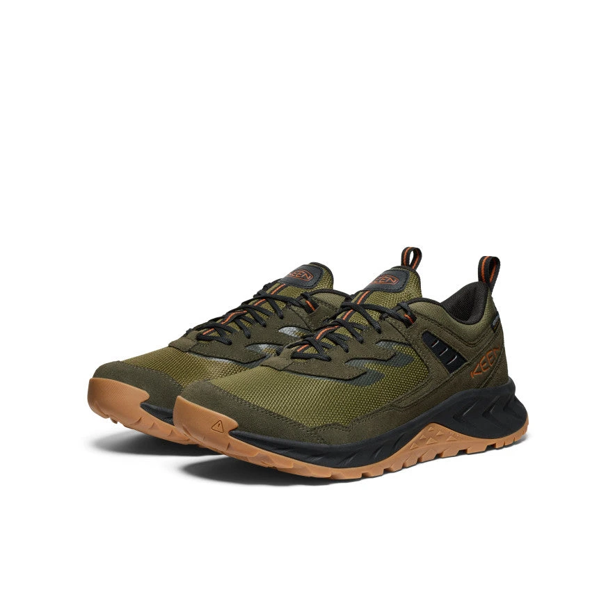 Keen Men's Hightrail Waterproof Hiking Shoe | Winter Moss/Gold Flame 2 Keen Men's Hightrail Waterproof Hiking Shoe | Winter Moss/Gold Flame - Image 2