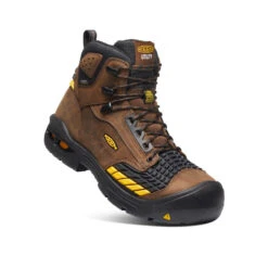 Keen Men's Troy 6" Waterproof Boot (Carbon Toe) | Dark Earth/Black -Keen eddf571ba055d875cf97c3a8edcbf27090034506