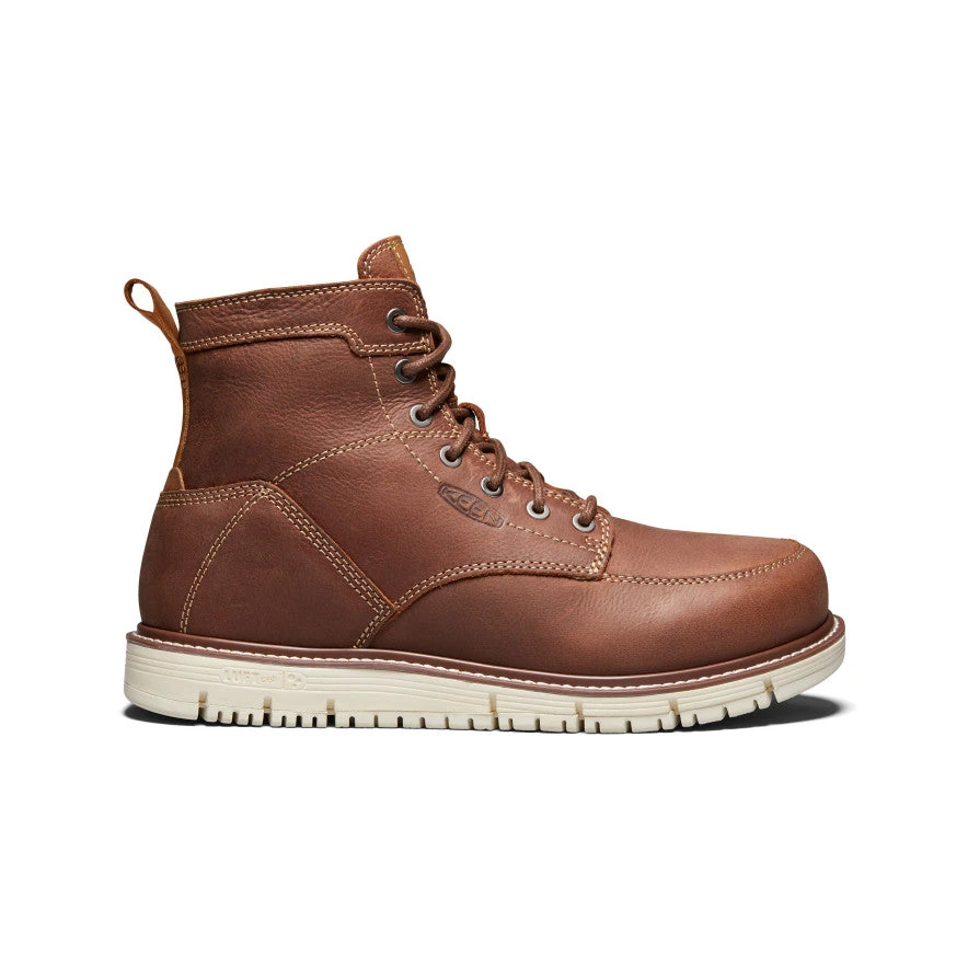 Keen Men's San Jose 6" Boot (Soft Toe) | Gingerbread/Off White 1 Keen Men's San Jose 6" Boot (Soft Toe) | Gingerbread/Off White