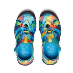 Keen Big Kids' Seacamp II CNX | Vivid Blue/Original Tie Dye -Keen fa81b8b727a75f9ee8a61225bb70b0bf8fd86a81