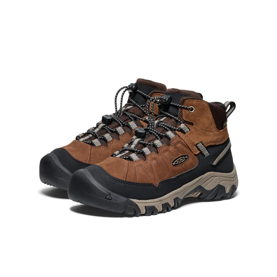 Keen Big Kids' Targhee IV Waterproof Hiking Boot | Bison/Brindle 2 Keen Big Kids' Targhee IV Waterproof Hiking Boot | Bison/Brindle - Image 2