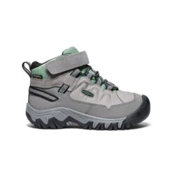 Keen Little Kids' Targhee IV Waterproof Hiking Boot | Alloy/Granite Green