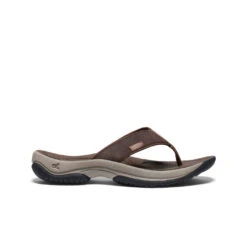 Keen Men's Kona Leather Flip-Flop | Java/Dark Earth