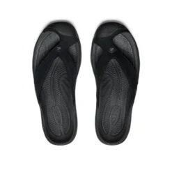 Keen Men's Waimea Leather Flip-Flop | Black/Black -Keen fcb332f8dda9efaf9d34f2c7356f661e913c5f82