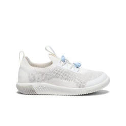Keen Little Kids' KNX Knit Sneaker | Star White/Skyway